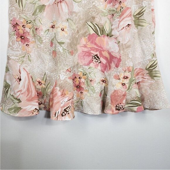 Alfred Dunner Woman’s Floral Print Midi Skirt in Romancing the Stone! - Picture 4 of 6